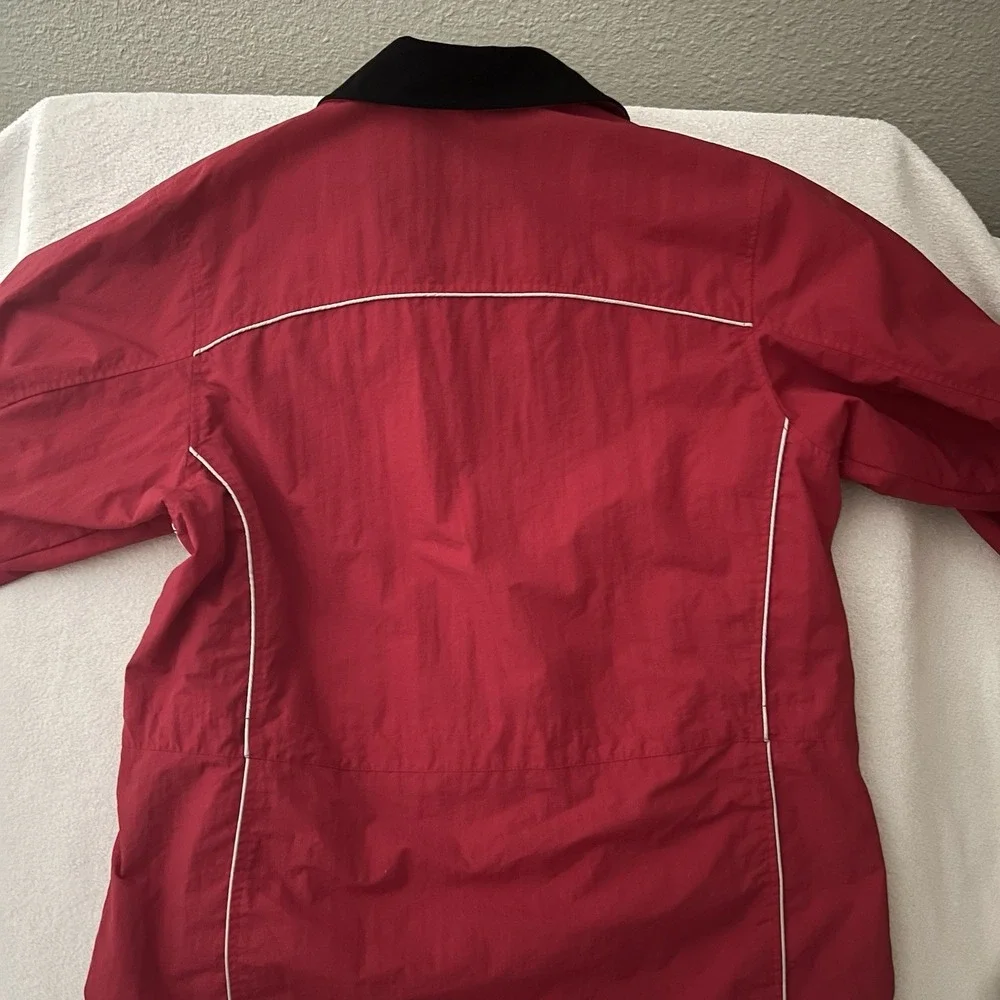 VTG 90s Pacific Trail Red Nylon Men's Collared Windbreaker GORPCCORE